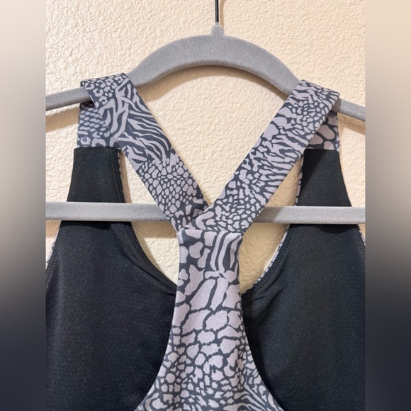 Kyodan Sports Bra XS Animal Print High Support Activewear Gray Black - Picture 6 of 7